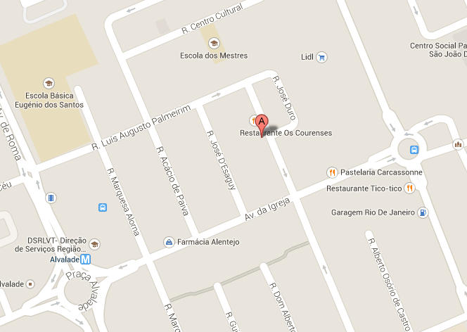 Como chegar ao Áshrama Alvalade